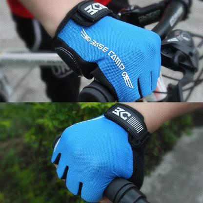 BaseCamp BC-204 Bicycle Half Finger Gloves Lycra Fabric Cycling Gloves, Size: S, Size: S