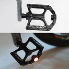 PROMEND PD-M28E 1 Pair Bicycle Aluminum Alloy DU Bearings Pedals with LED, PD-M28E