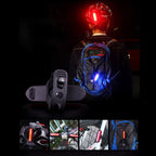 AQY-096 IPX4 Detachable USB Rechargeable Single Color LED Bike Taillight, White, (Red