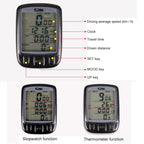 SUNDING 563C Bike Bicycle Waterproof Wireless LCD Screen Luminous Mileage Speedometer Odometer, English Version, 563C(Black), 563C(Blue), 563C (Yellow)