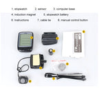 SUNDING 563C Bike Bicycle Waterproof Wireless LCD Screen Luminous Mileage Speedometer Odometer, English Version, 563C(Black), 563C(Blue), 563C (Yellow)