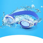 Star Pattern Anti-fog Silicone Swimming Goggles with Ear Plugs for Children, G-909 (Blue), G-909 (Pink)