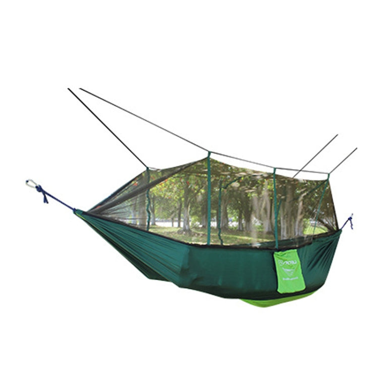 AOTU AT6730 Outdoor Camping Nylon Cloth Mosquito Repellent Hammock, 260x140cm (Green), 260x140cm (Blue), 260x140cm (Red)