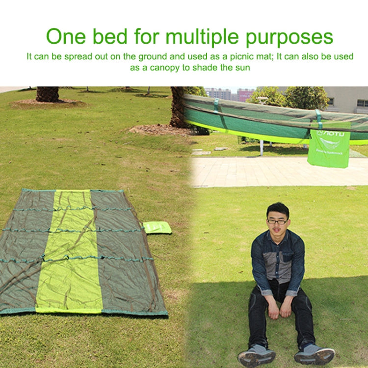 AOTU AT6730 Outdoor Camping Nylon Cloth Mosquito Repellent Hammock, 260x140cm (Red), 260x140cm (Green), 260x140cm (Blue)