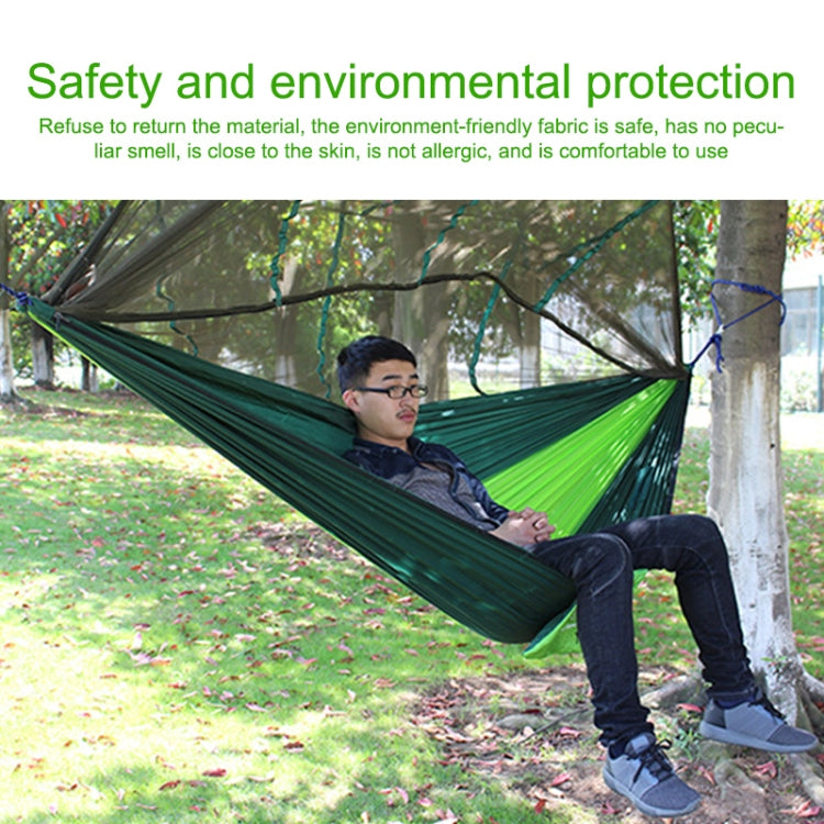 AOTU AT6730 Outdoor Camping Nylon Cloth Mosquito Repellent Hammock, 260x140cm (Green), 260x140cm (Blue), 260x140cm (Red)