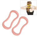 2 PCS PP Double Massage Point Yoga Circle Fascia Stretching Ring Pilates Resistance Ring, Pink, Green, Grass Green, Light Pink, Purple, Sky Blue, Yellow, Dark Blue