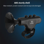 Electronic Cycling Bell Handlebar Horns Rechargeable Electric Bell Waterproof Adjustable Siren, Rechargeable Electric Bell