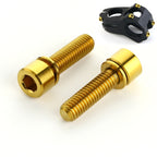 6 PCS Bicycle Accessories Titanium Bottle Cage Screw M5 18mm, 18mm