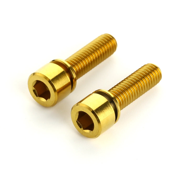 6 PCS Bicycle Accessories Titanium Bottle Cage Screw M5 18mm, 18mm
