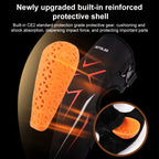MOTOLSG 2 in 1 Knee Pads Motorcycle Bicycle Riding Warm Fleece Soft Protective Gear with CE Protector, With CE Protector