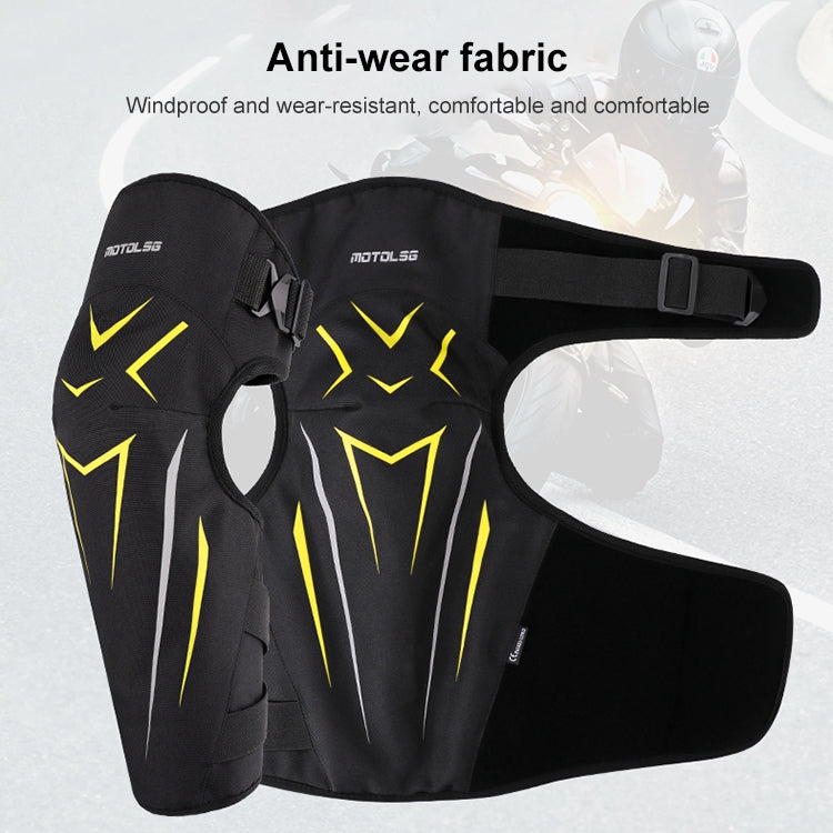 MOTOLSG 2 in 1 Knee Pads Motorcycle Bicycle Riding Warm Fleece Soft Protective Gear with CE Protector, With CE Protector