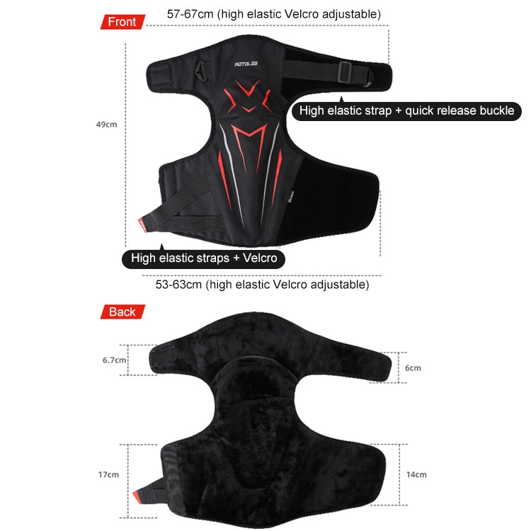 MOTOLSG 2 in 1 Knee Pads Motorcycle Bicycle Riding Warm Fleece Soft Protective Gear, Without CE Protector