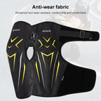 MOTOLSG 2 in 1 Knee Pads Motorcycle Bicycle Riding Warm Fleece Soft Protective Gear, Without CE Protector