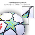 REGAIL No.5 PU Leather Machine Stitched Football for Teenagers Training