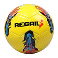 REGAIL No.5 PU Leather Machine Stitched Football for Teenagers Training