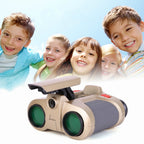 Children Night Vision Device 4X30 Binoculars with Lights Adjustable Focus Telescope, Green Film, 4X30, Green Film