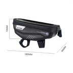 WILD MAN E1 Waterproof Front Bag MTB Mobile Phone Sets Bicycle Tube Bag Riding Accessories, E1 (Black), E1 (Red)