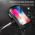 WILD MAN E1 Waterproof Front Bag MTB Mobile Phone Sets Bicycle Tube Bag Riding Accessories, E1 (Black), E1 (Red)