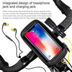 WILD MAN E1 Waterproof Front Bag MTB Mobile Phone Sets Bicycle Tube Bag Riding Accessories, E1 (Black), E1 (Red)