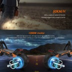 Kukirin G3 10 inch Tires 1200W 52V 18AH Three-speed Folding Electric Offroad Scooter with LED Display, G3