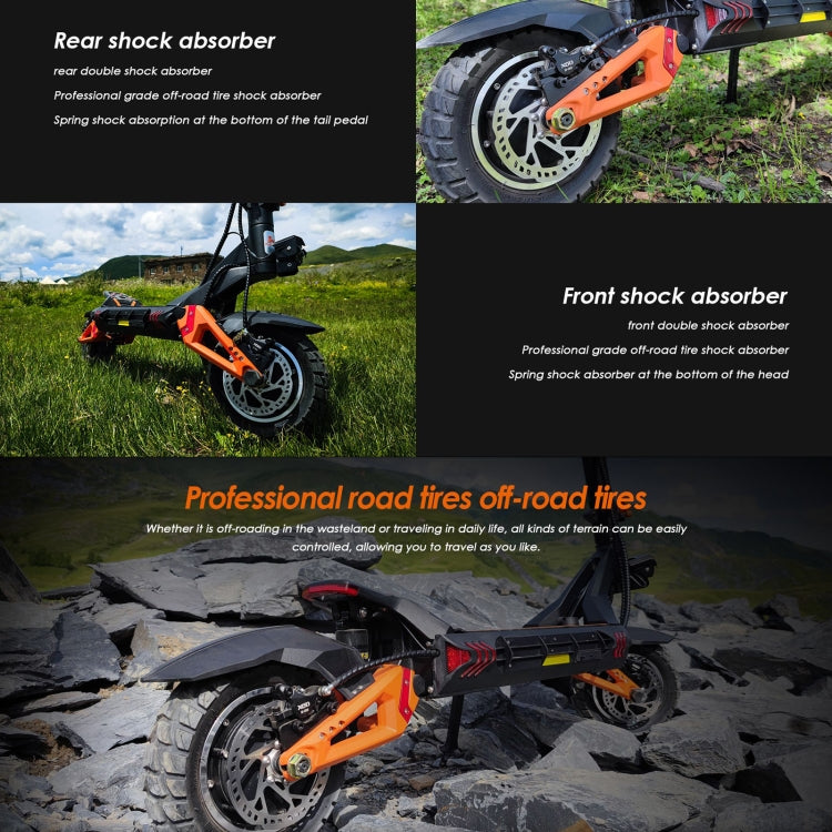Kukirin G3 Pro 10 inch Tires 2400W 52V 23.4AH Three-speed Folding Electric Offroad Scooter with LED Display, G3 Pro