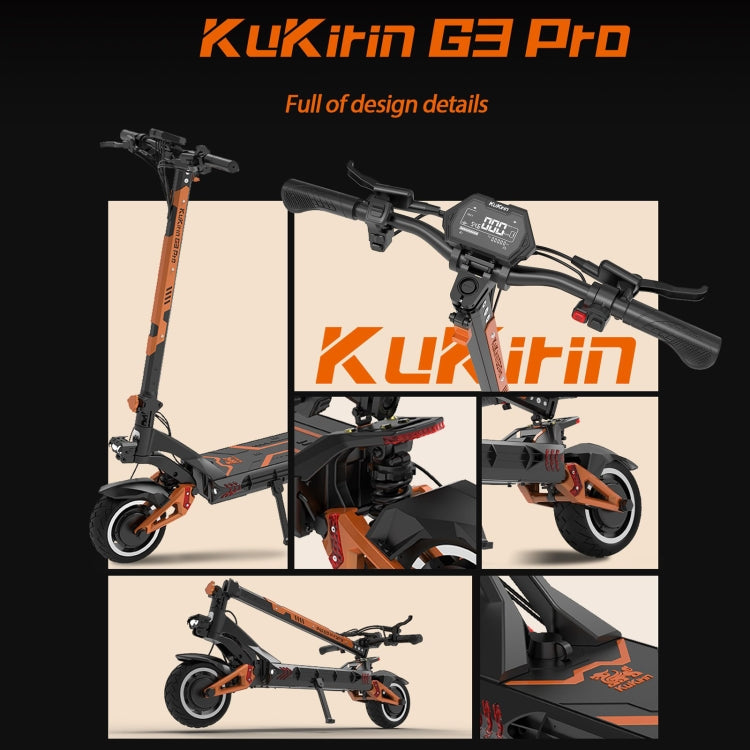 Kukirin G3 Pro 10 inch Tires 2400W 52V 23.4AH Three-speed Folding Electric Offroad Scooter with LED Display, G3 Pro