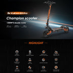Kukirin G3 Pro 10 inch Tires 2400W 52V 23.4AH Three-speed Folding Electric Offroad Scooter with LED Display, G3 Pro