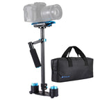 PULUZ 38.5-61cm Carbon Fibre Handheld Stabilizer for DSLR & DV Digital Video & Cameras, Load Range: 0.5-3kg, P60T Black, P60T Blue, P60T Red, RU Stock P60T Black