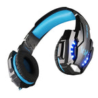 KOTION EACH G9000 3.5mm Game Gaming Headphone Headset Earphone Headband with Microphone LED Light for Laptop / Tablet / Mobile Phones,Cable Length: About 2.2m, G9000