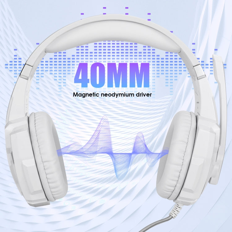 KOTION EACH G9000 3.5mm Game Gaming Headphone Headset Earphone Headband with Microphone LED Light for Laptop / Tablet / Mobile Phones,Cable Length: About 2.2m, G9000