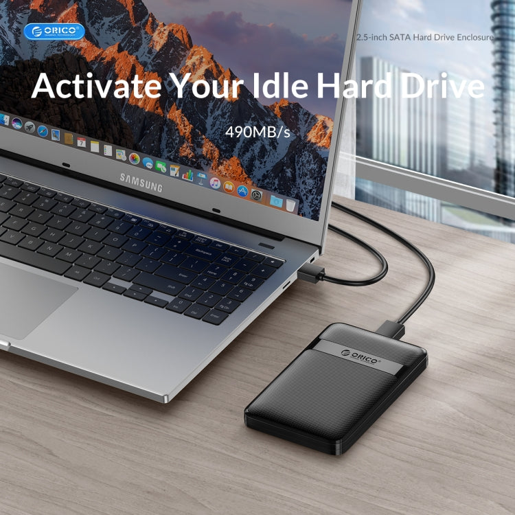 ORICO 2577U3-V1 Grid Texture Design 2.5 inch USB3.0 Micro-B Hard Drive Enclosure Box, 2577U3-V1