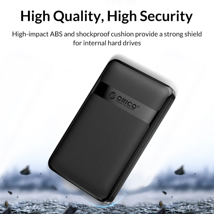 ORICO 2577U3-V1 Grid Texture Design 2.5 inch USB3.0 Micro-B Hard Drive Enclosure Box, 2577U3-V1