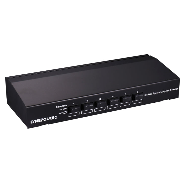 LINEPAUDIO B898 Six-way Stereo Loudspeaker / Amplifier Comparator Bidirectional Selective Switch Switcher