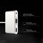 P27 Metal Cover Micro USB to HDMI + VGA HDTV Converter Digital AV Adapter, Power by EZCast, Support iOS / Android / Windows System
