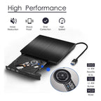 Brushed Texture USB 3.0 POP-UP Mobile External DVD-Rw DVD / CD Rewritable Drive External ODD & HDD Device, Brushed Texture DVD(B)