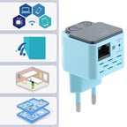 300Mbps Wireless WiFi Range AP / Repeater Signal Booster, EU Plug, WiFi Range AP