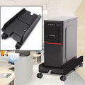 Computer Mainframe Host Adjustable Bracket  with Wheel, Size: S, H Type (Black), H Type (White)