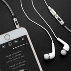 EMK 3.5mm Male to Female Gold-plated Plug Cotton Braided Audio Cable for Speaker / Notebooks / Headphone, Length: 0.5m