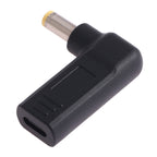 USB-C / Type-C Female to 5.5 x 2.5mm Male Plug Elbow Adapter Connector, 5.5 x 2.5mm Elbow