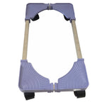 Computer Mainframe Host Adjustable Mobile Base Bracket with Wheel, 43-55cm Length Adjustable, 22-34cm Width Adjustable, H Type