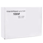 VGA & Audio Extender 1920x1440 HD 100m Cat5e / 6-568B Network Cable Sender Receiver Adapter, Transmission Distance: 100m