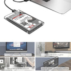 ORICO 2139U3-CR USB3.0 Transparent External Hard Disk Box Storage Case for 9.5mm 2.5 inch SATA HDD / SSD, USB 3.0 (2.5 inch)