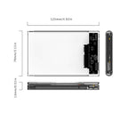 ORICO 2139U3-CR USB3.0 Transparent External Hard Disk Box Storage Case for 9.5mm 2.5 inch SATA HDD / SSD, USB 3.0 (2.5 inch)