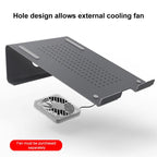Aluminum Cooling Stand for Laptop, Suitable for Mac Air, Mac Pro,  iPad, and Other 11-17 inch Laptops, Aluminum Stand Grey, Aluminum Stand Gold, Aluminum Stand Silver