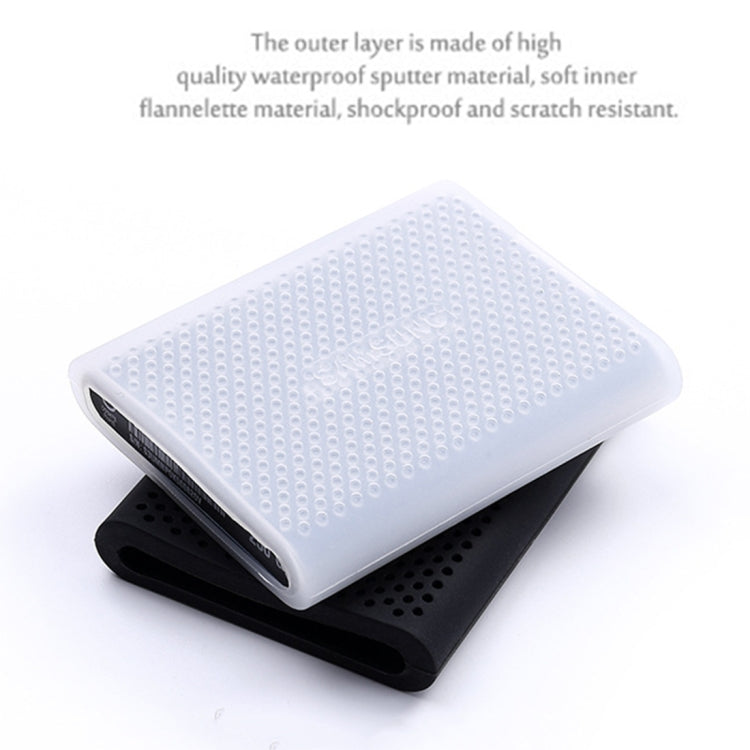 PT500 Scratch-resistant All-inclusive Portable Hard Drive Silicone Protective Case for Samsung Portable SSD T5, with Vents, Black, Blue, Red, White