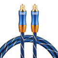 EMK LSYJ-A010 1m OD6.0mm Gold Plated Metal Head Toslink Male to Male Digital Optical Audio Cable, Length: 1m