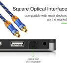EMK LSYJ-A 25m OD6.0mm Gold Plated Metal Head Toslink Male to Male Digital Optical Audio Cable, Length: 25m