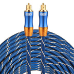 EMK LSYJ-A 30m OD6.0mm Gold Plated Metal Head Toslink Male to Male Digital Optical Audio Cable, Length: 30m