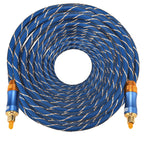 EMK LSYJ-A 30m OD6.0mm Gold Plated Metal Head Toslink Male to Male Digital Optical Audio Cable, Length: 30m