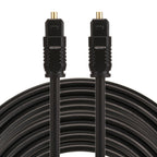 EMK 10m OD4.0mm Toslink Male to Male Digital Optical Audio Cable, Length: 10m